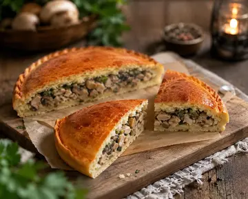 Рецепт пирога с курицей и грибами