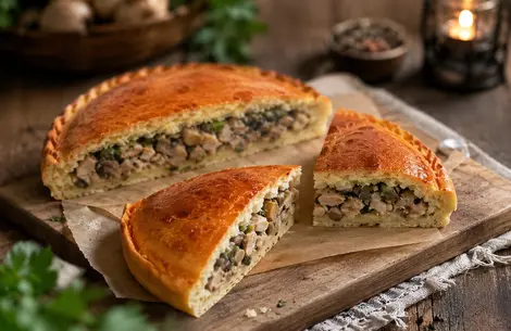 Рецепт пирога с курицей и грибами