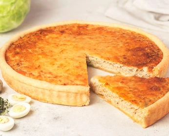 Пирог с капустой и яйцом