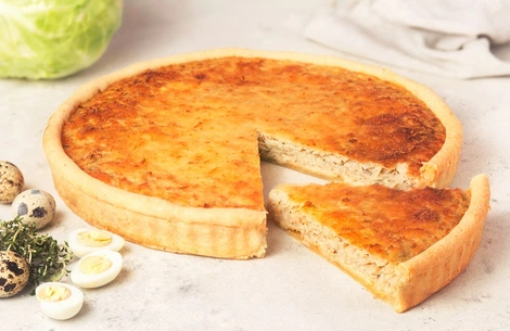 Пирог с капустой и яйцом