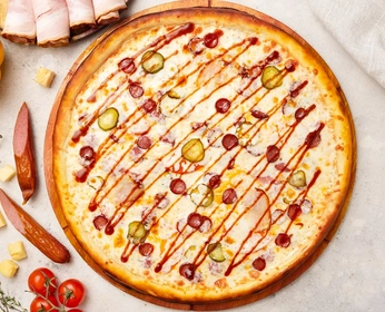 Пицца мясо барбекю 33см