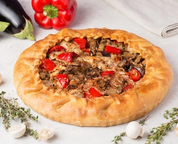 Пирог пикантный с дымком