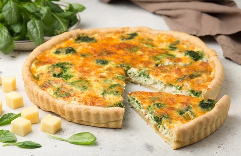 Пирог с курицей и шпинатом