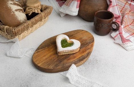 Сердечко песочное с киви 65г
