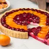 Пирог с мандаринами и вишней 