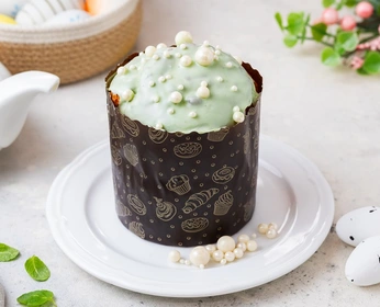Кулич творожный с начинкой фисташка 320гр