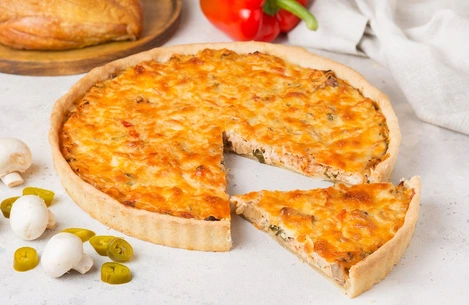 Пирог курица барбекю