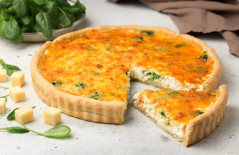 Пирог с сыром и шпинатом
