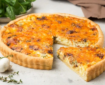 Пирог с грибами и картофелем 