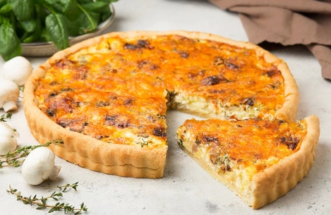 Пирог с грибами и картофелем
